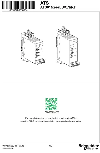 schneider施耐德Instruction sheet - ATS01N2..LU_QN_RT